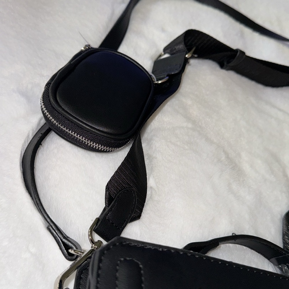Steve Madden Evelyn Convertible Crossbody Bag - Black/Skull Rhinestone - Picture 5 of 13